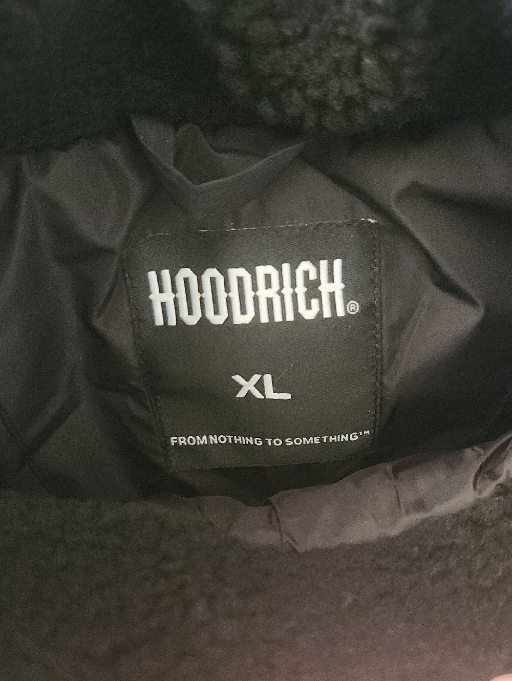 Men's Hoodrich Black White Armless Side-Zip Puffer Jacket